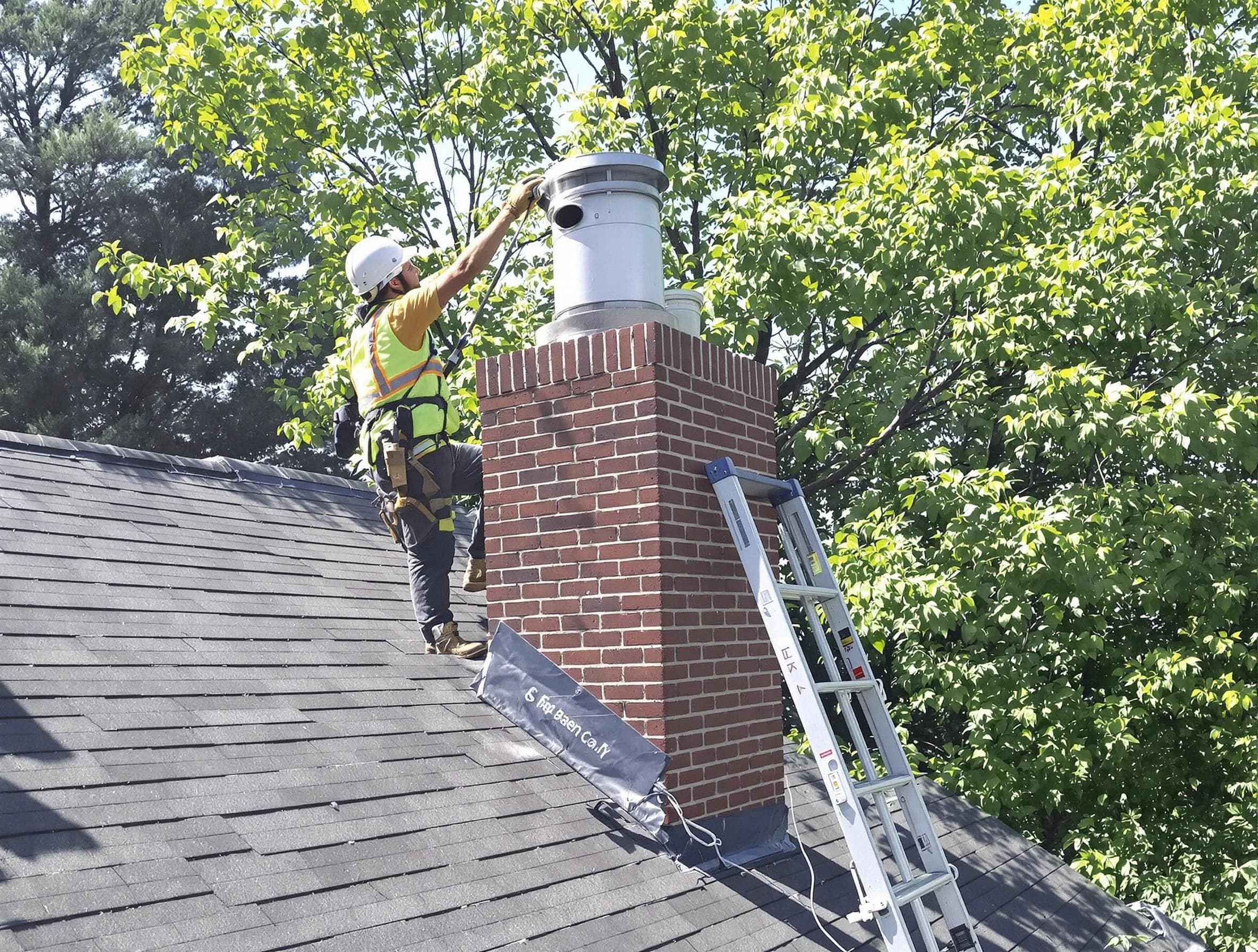 Chimney liner inspection by Brookhaven Chimney Sweep in Brookhaven, GA