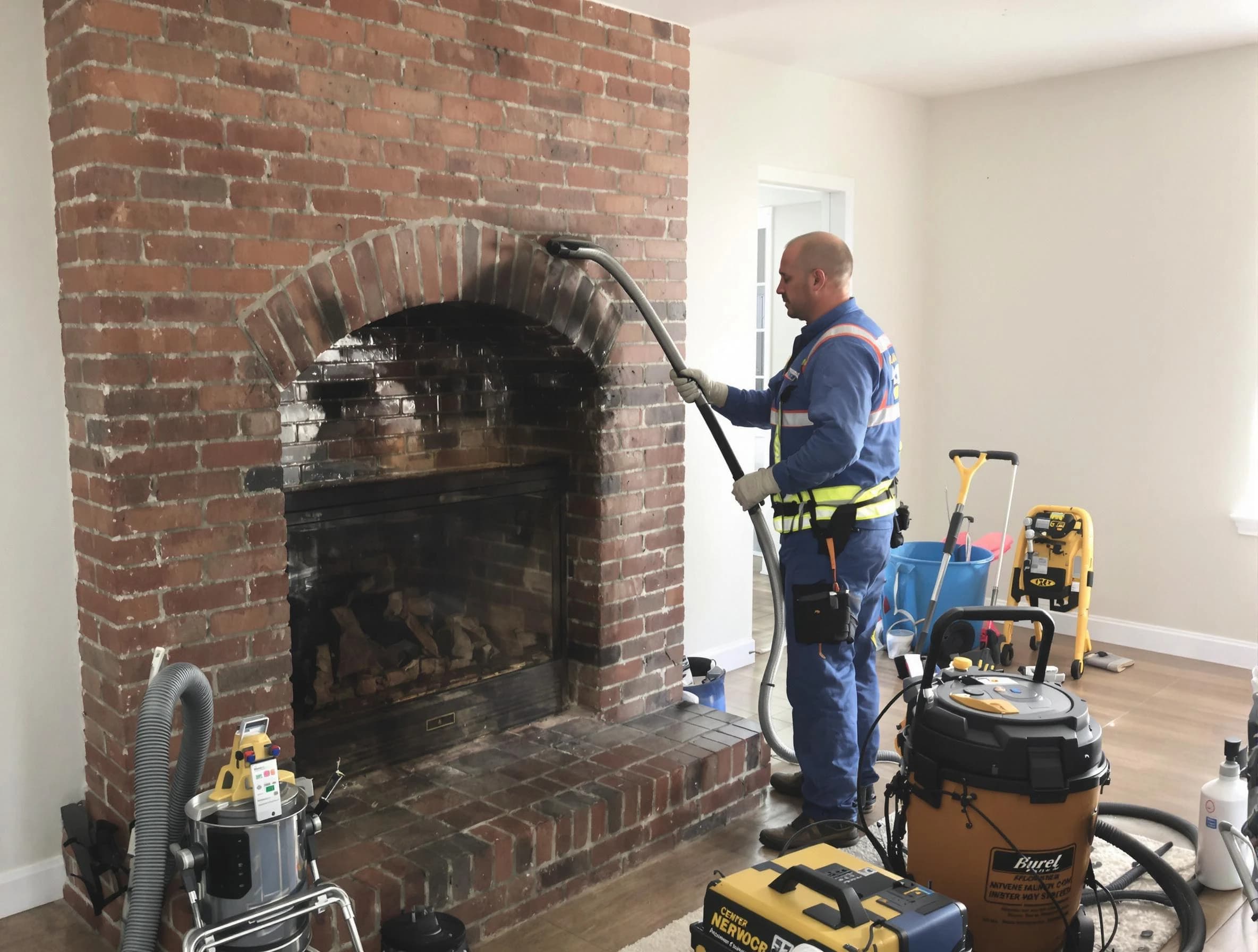 Brookhaven Chimney Sweep expert performing detailed chimney sweep in Brookhaven, GA