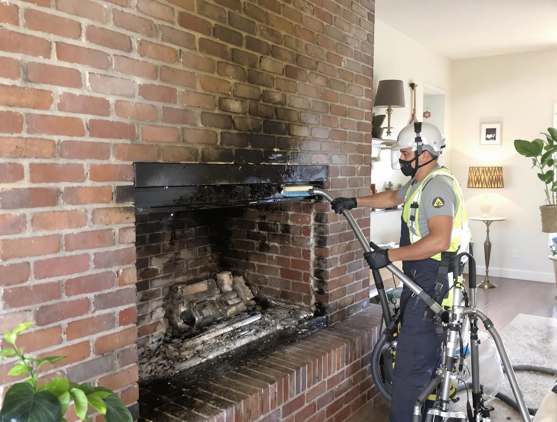Brookhaven Chimney Sweep providing fireplace cleaning services in Brookhaven, GA