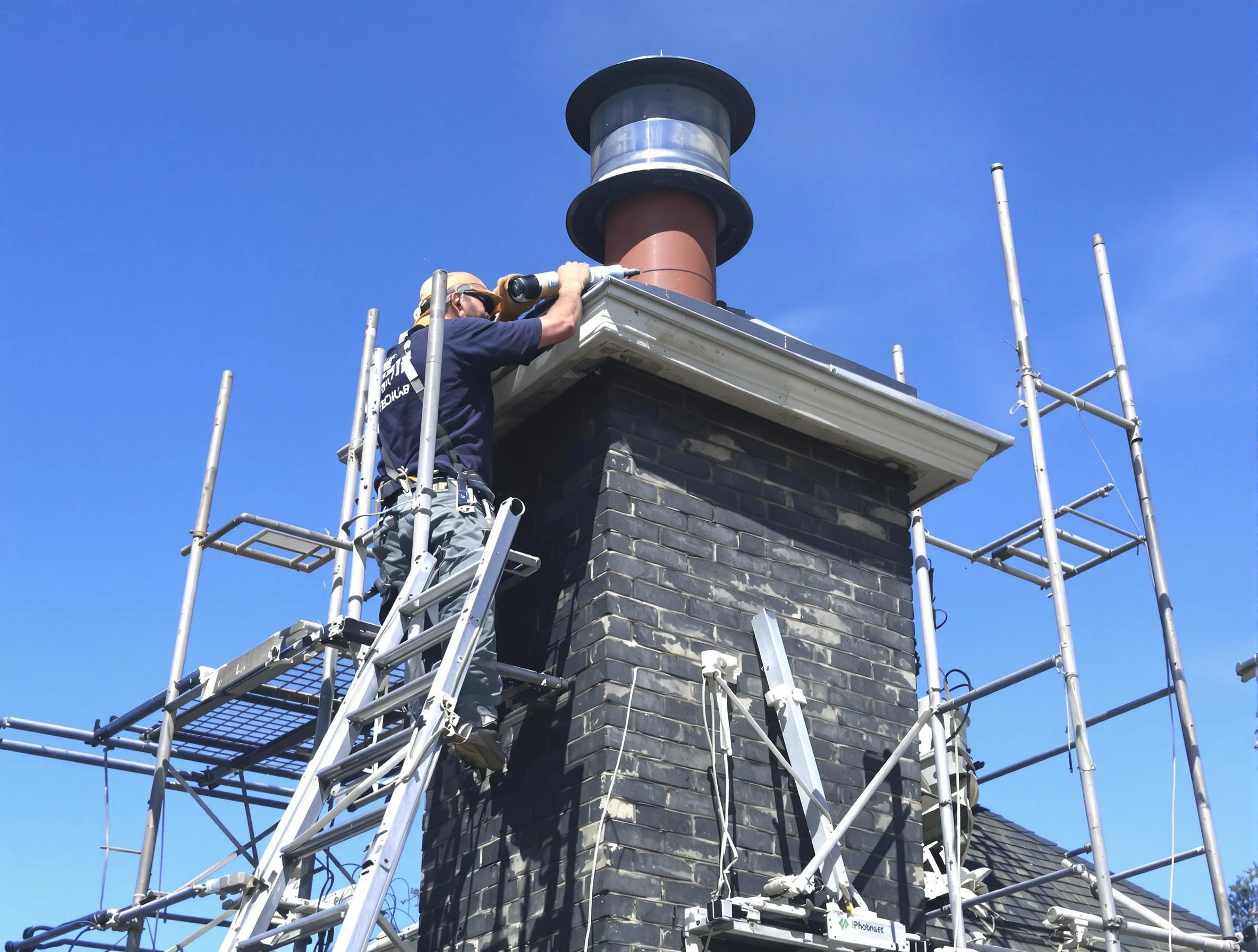 Sturdy chimney crown finished by Brookhaven Chimney Sweep in Brookhaven, GA