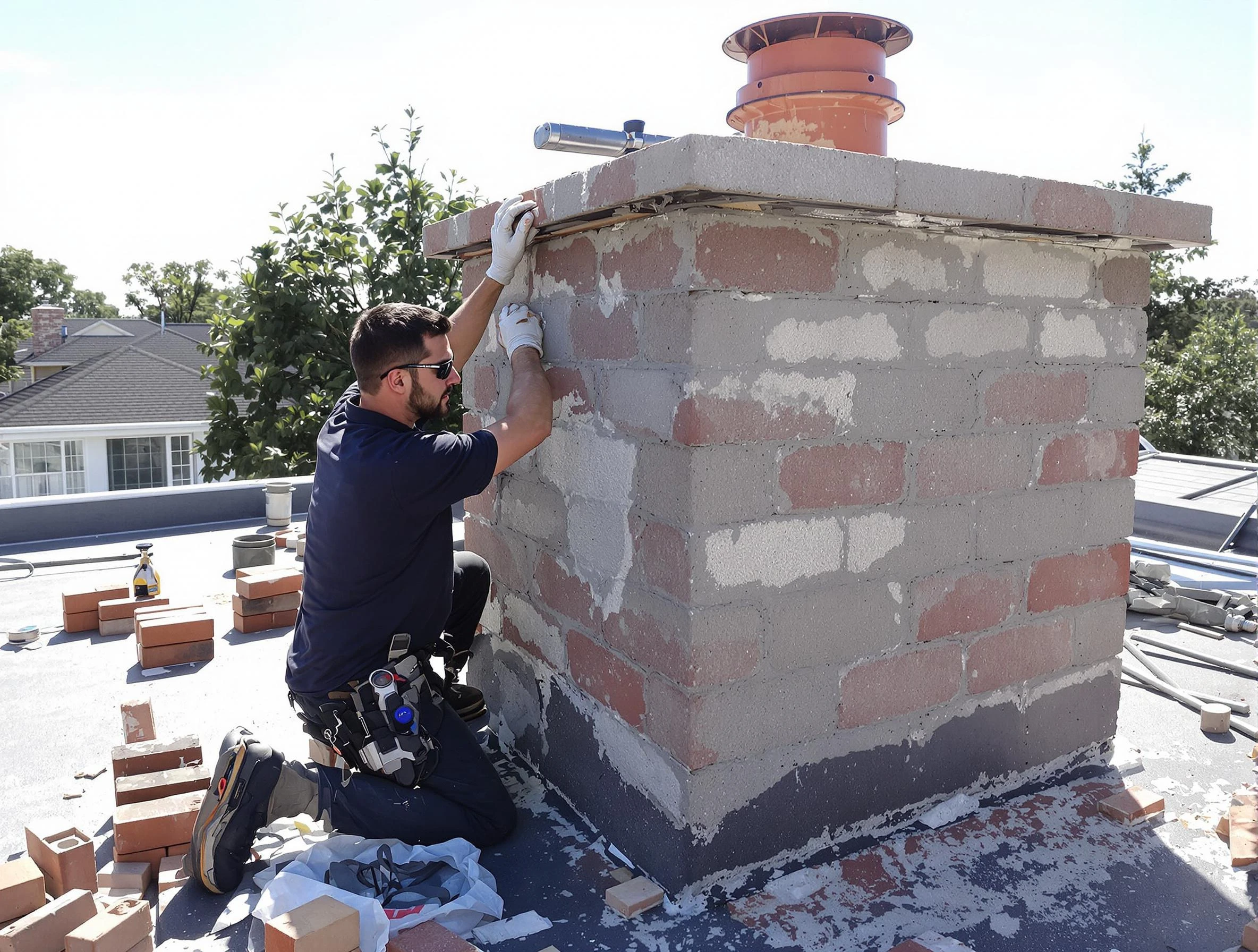 Advanced chimney repair process by Brookhaven Chimney Sweep in Brookhaven, GA