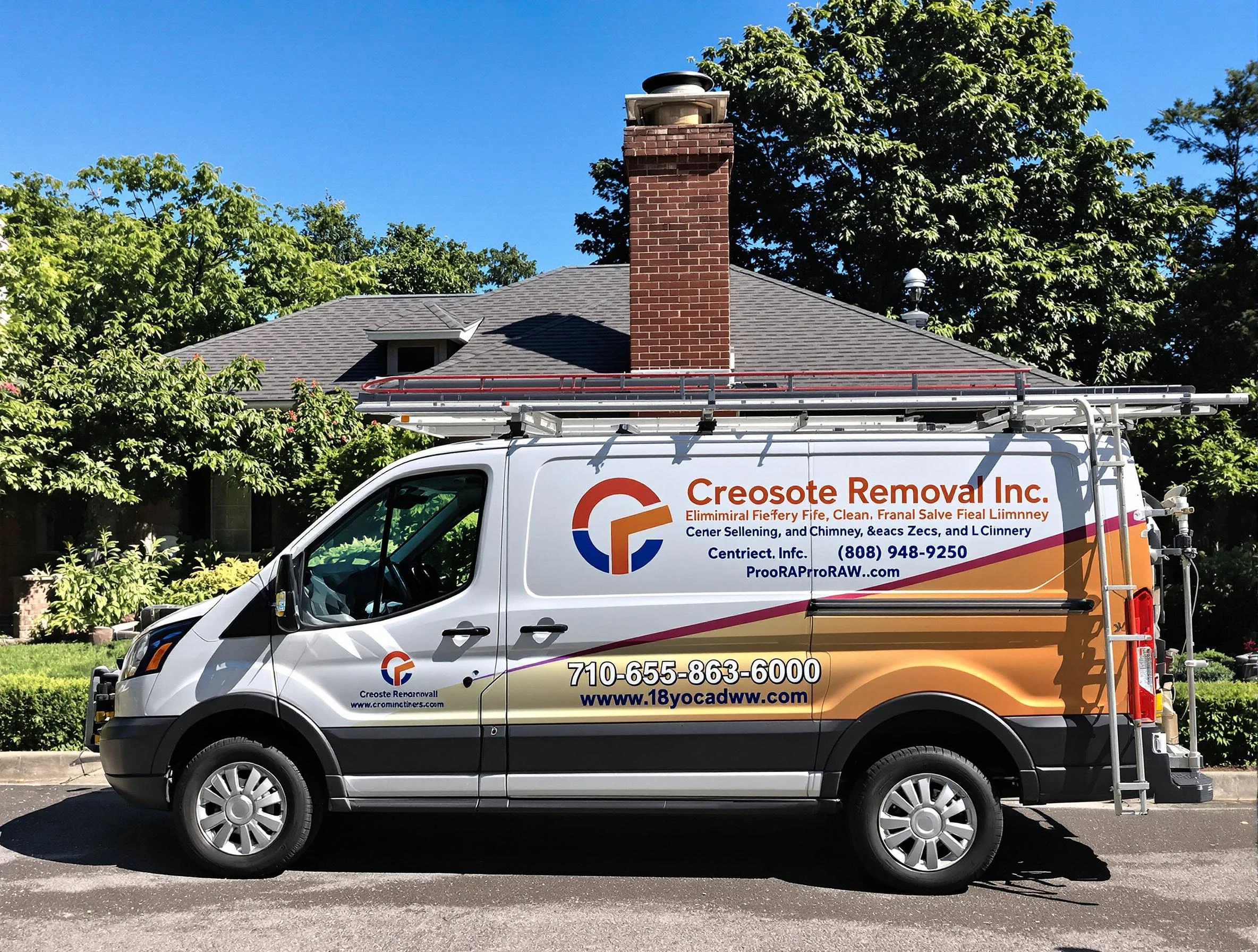 Brookhaven Chimney Sweep technician removing creosote safely in Brookhaven, GA
